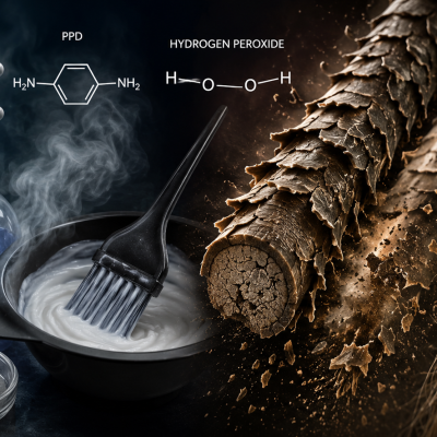 The Top 3 Ingredients in Chemical Hair Colors: Uncovering the Mechanism of Ammonia, PPD and Peroxide